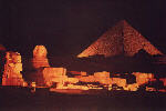 Giza. wiato i dwik. Wielki Sfinks i Piramidy w Gizie